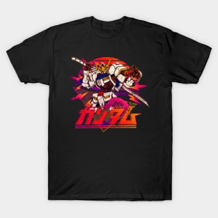 Retrowave 80s Gundam Mecha Vintage T-Shirt